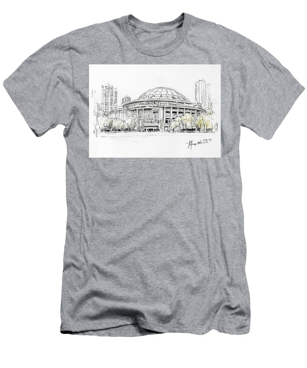Architectural Sketch of a City Building Aleeza Mcdonald T-Shirt