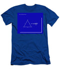 Area of an Isosceles Triangle Dk Blue Wht Paulette Wright T-Shirt