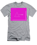 Area of an Isosceles Triangle Hot Pink White Paulette Wright T-Shirt