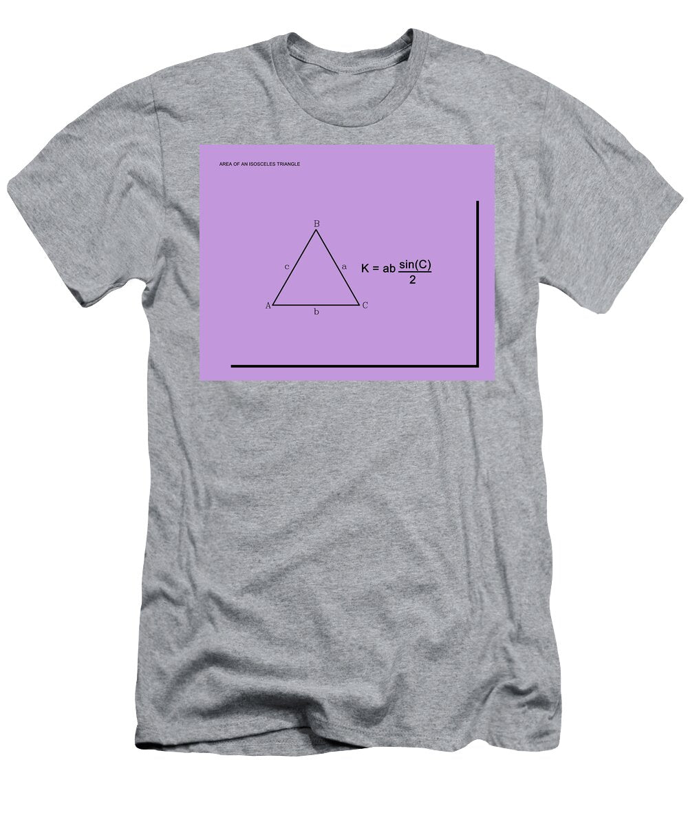 Area of an Isosceles Triangle Lavender Black Paulette Wright T-Shirt