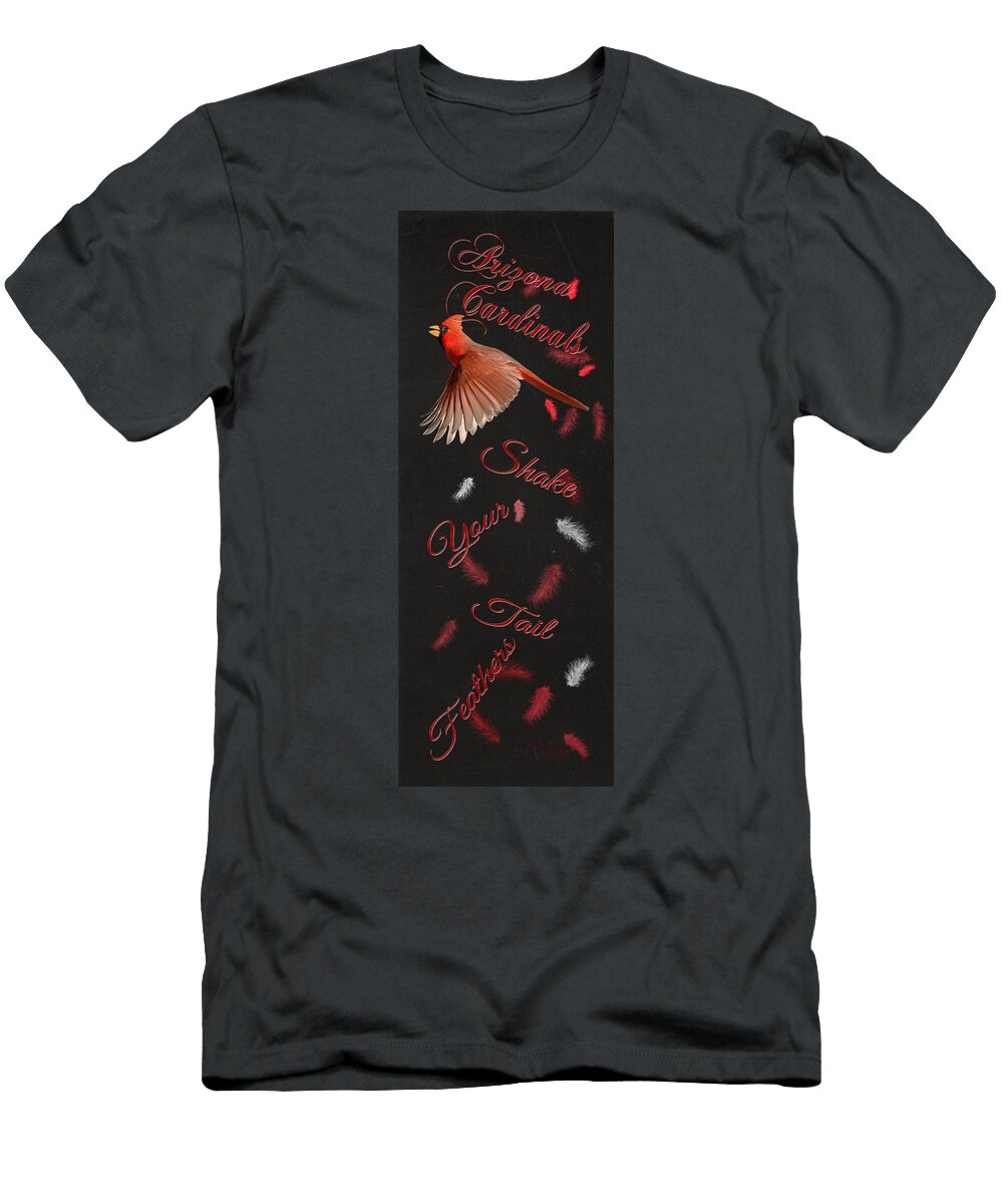 Arizona Cardinals Tail Feathers Colleen Taylor T-Shirt