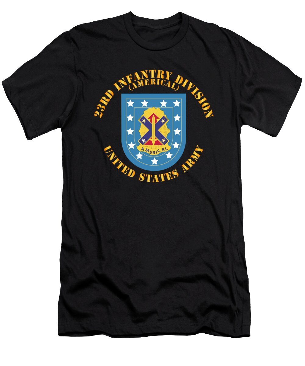 Army 23rd Infantry Division W Dui Americal Tom Adkins T-Shirt