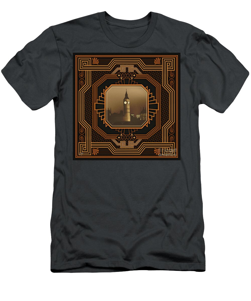 Art Deco London Night Peter Awax T-Shirt