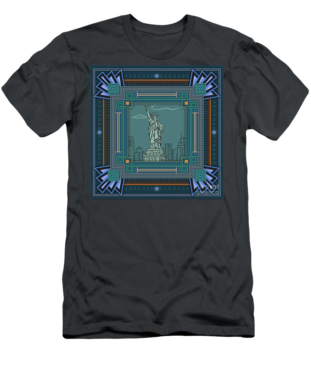 Art Deco New York Style Peter Awax T-Shirt