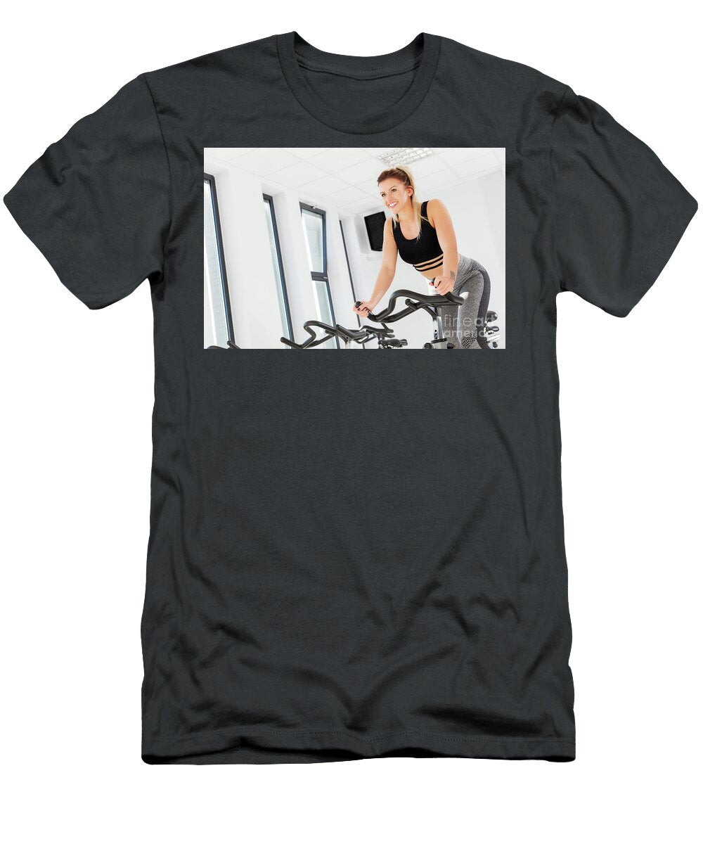Attractive Young Woman During Spinning Class Michal Bednarek T-Shirt