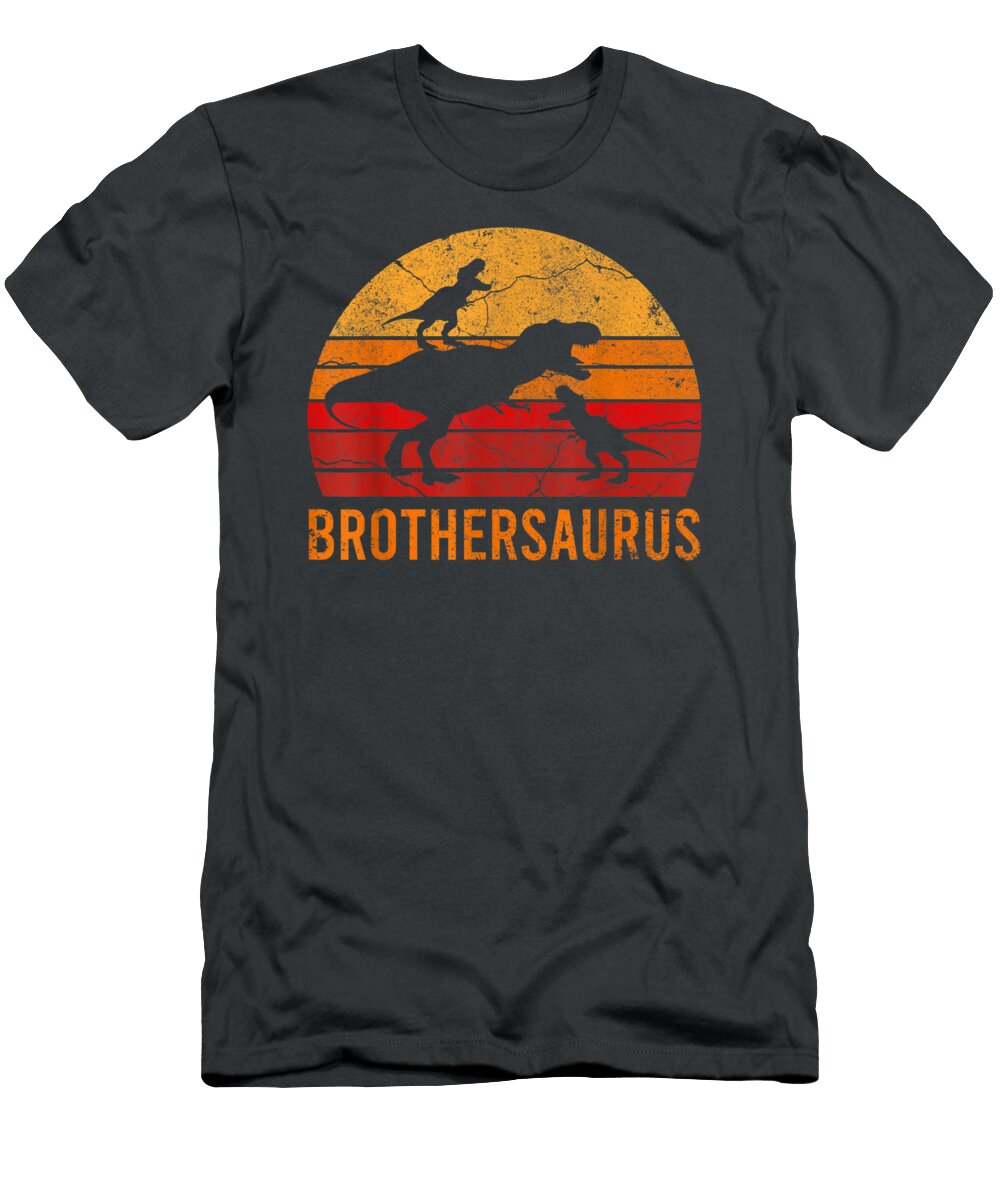 Aur 3 Kid Funny Big Little Brothersaurus Junior Muna T-Shirt