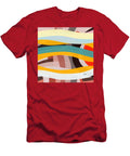 Autumn Sun Colorful Linear Abstract Wall Art Painting Iabstractart T-Shirt