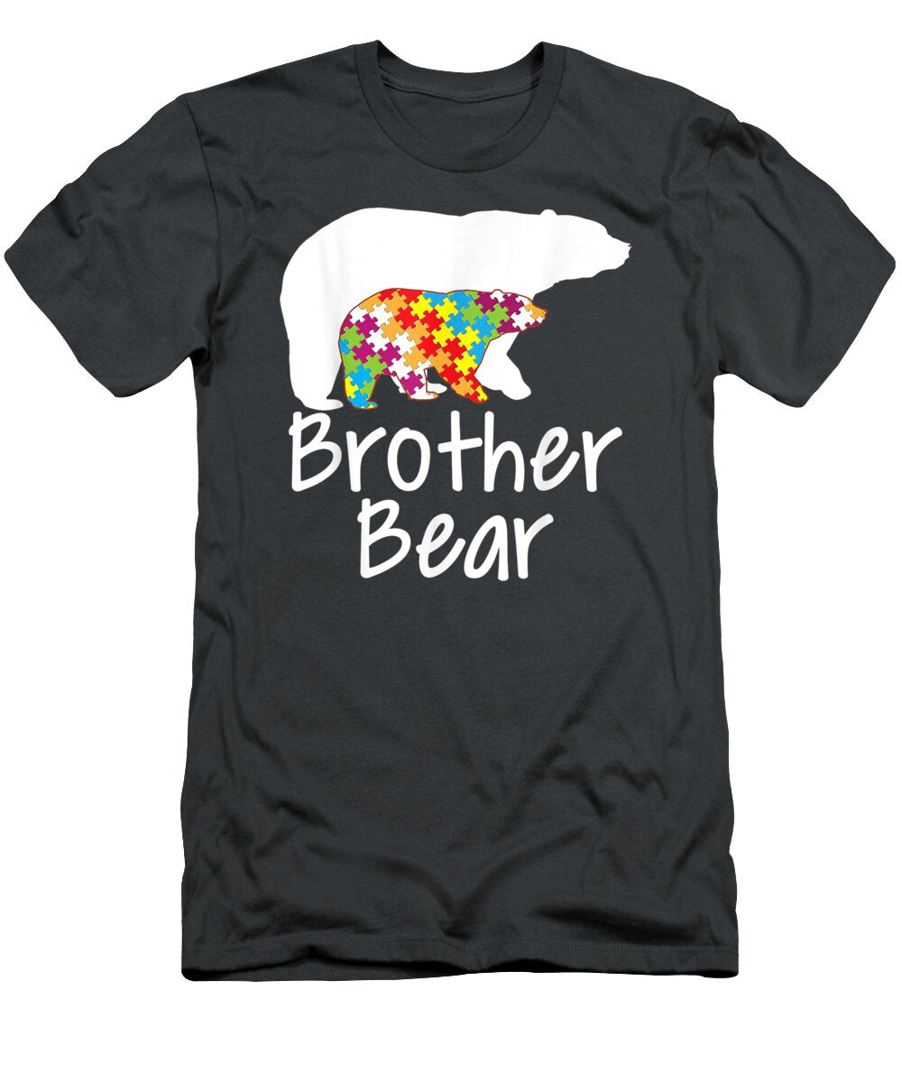Awareness Bear Rainbow Puzzle Ribbon Day Junior Muna T-Shirt