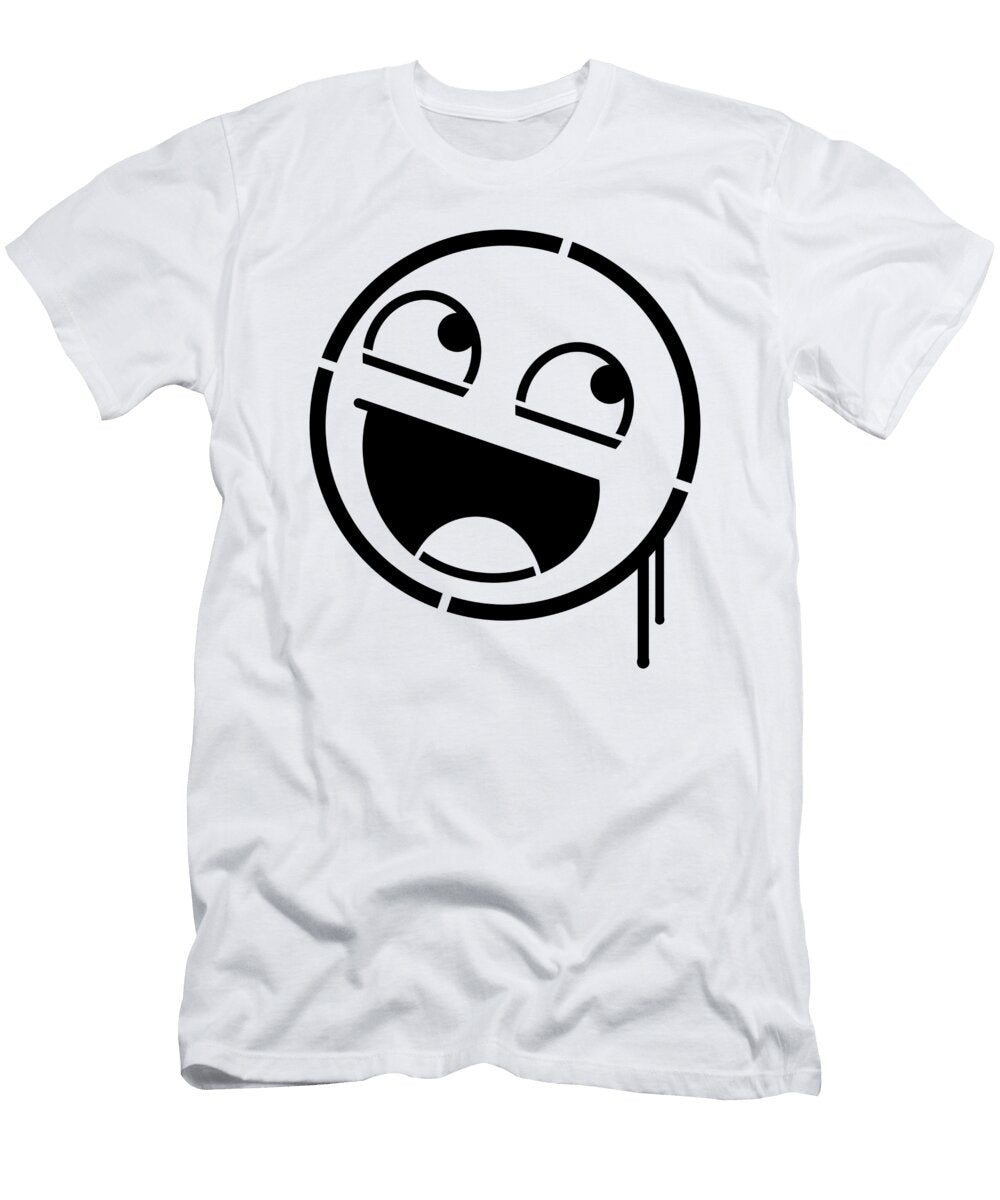 Awesome Smiley Stencil Hardwear Design T-Shirt