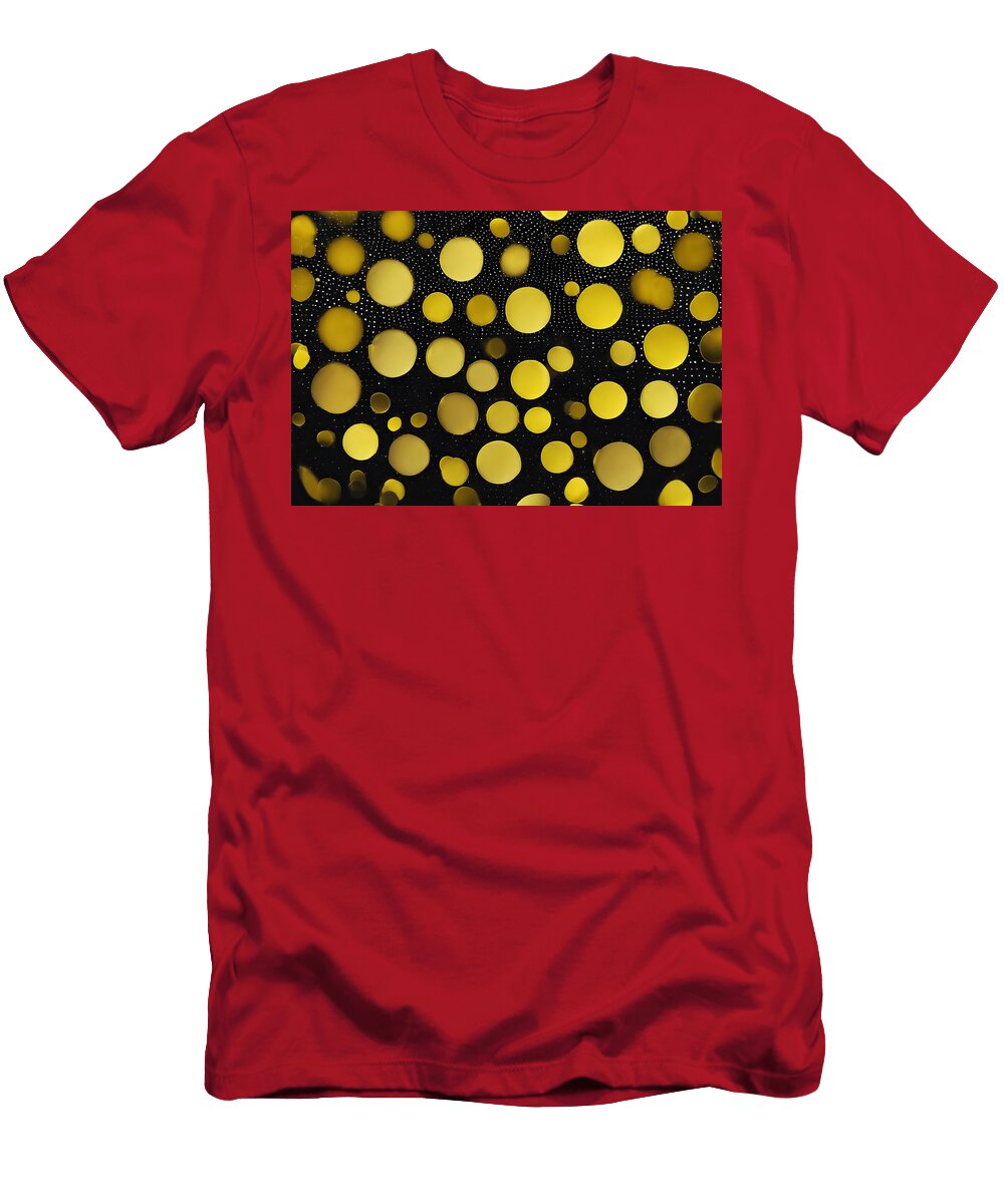 Background Yellow Black Pattern Abstract Dots Gradient Circles Vector Design Art Illustration Light Concept Brochure White Poster Template Circle Creative Wafe Akkash T-Shirt