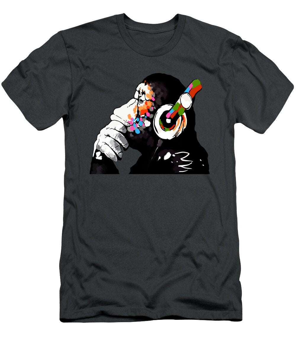 Banksy DJ Monkey Wesam Khalil T-Shirt