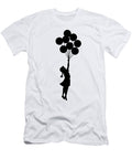 Banksy Flying Girl By Balloons Wesam Khalil T-Shirt