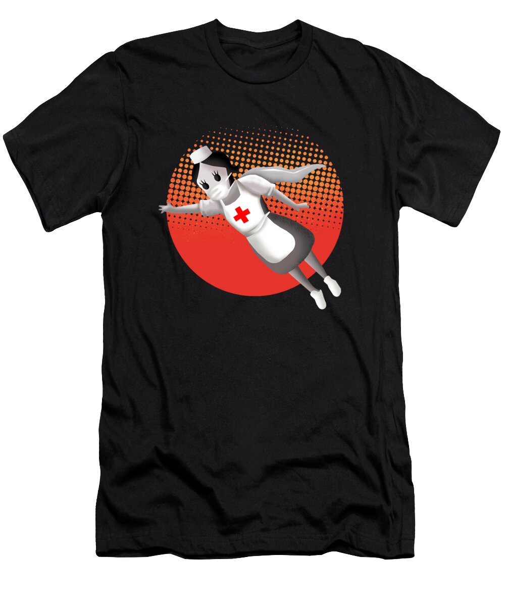 Banksy Superhero Nurse Wesam Khalil T-Shirt