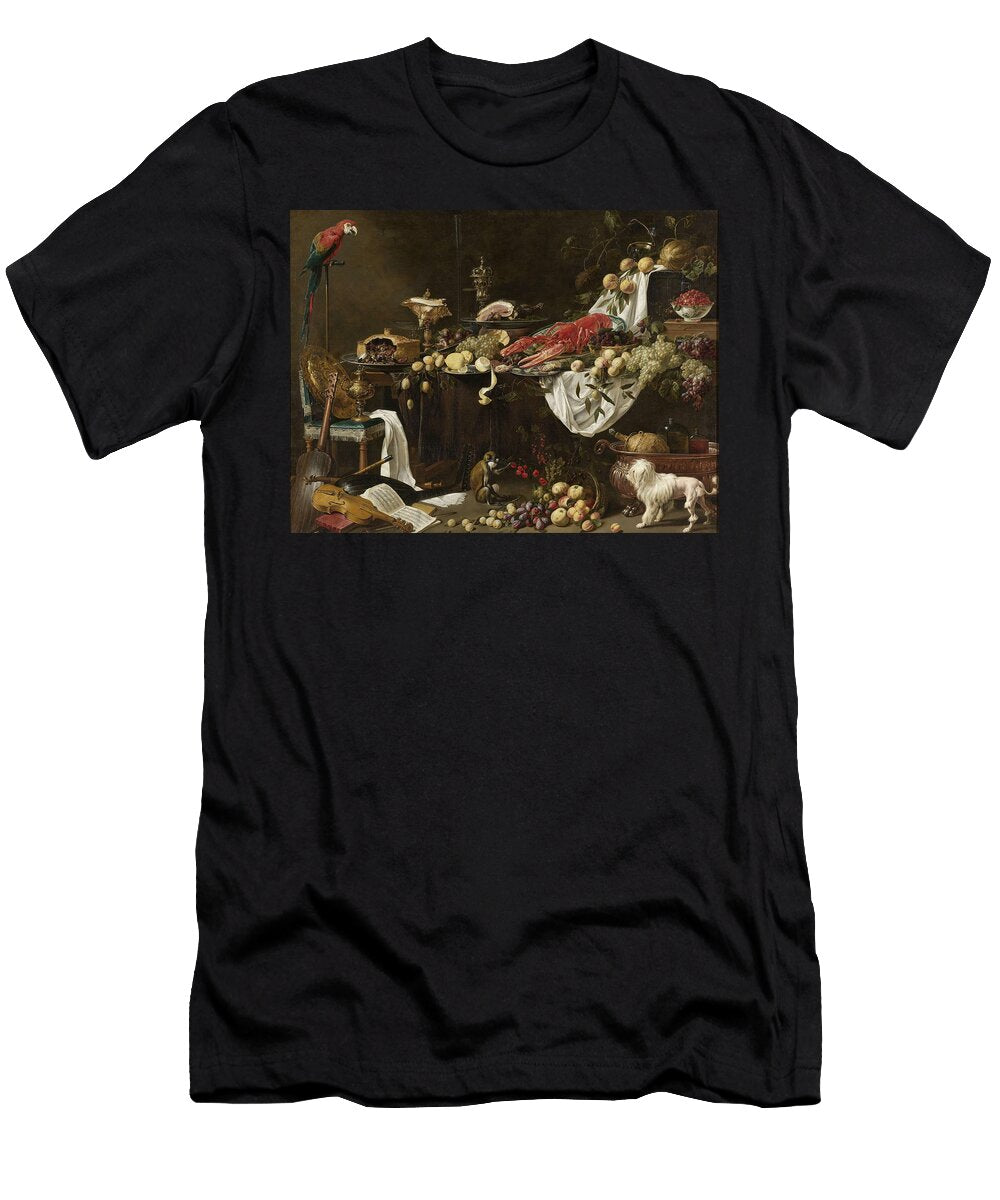 Banquet Still Life Adriaen Van Utrecht T-Shirt