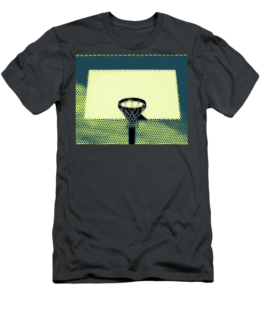 Basketball Hoop Pop Art Dots Dan Sproul T-Shirt