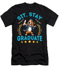 Basset Hound Dog Senior Sit Stay Graduate Proud Sophie Eleanor T-Shirt