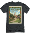 Baylor University Campus Scene Iconic Vintage Travel Poster Sampadart Gallery T-Shirt