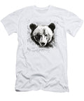 Bear Halftone Portrait Print Peter Awax T-Shirt