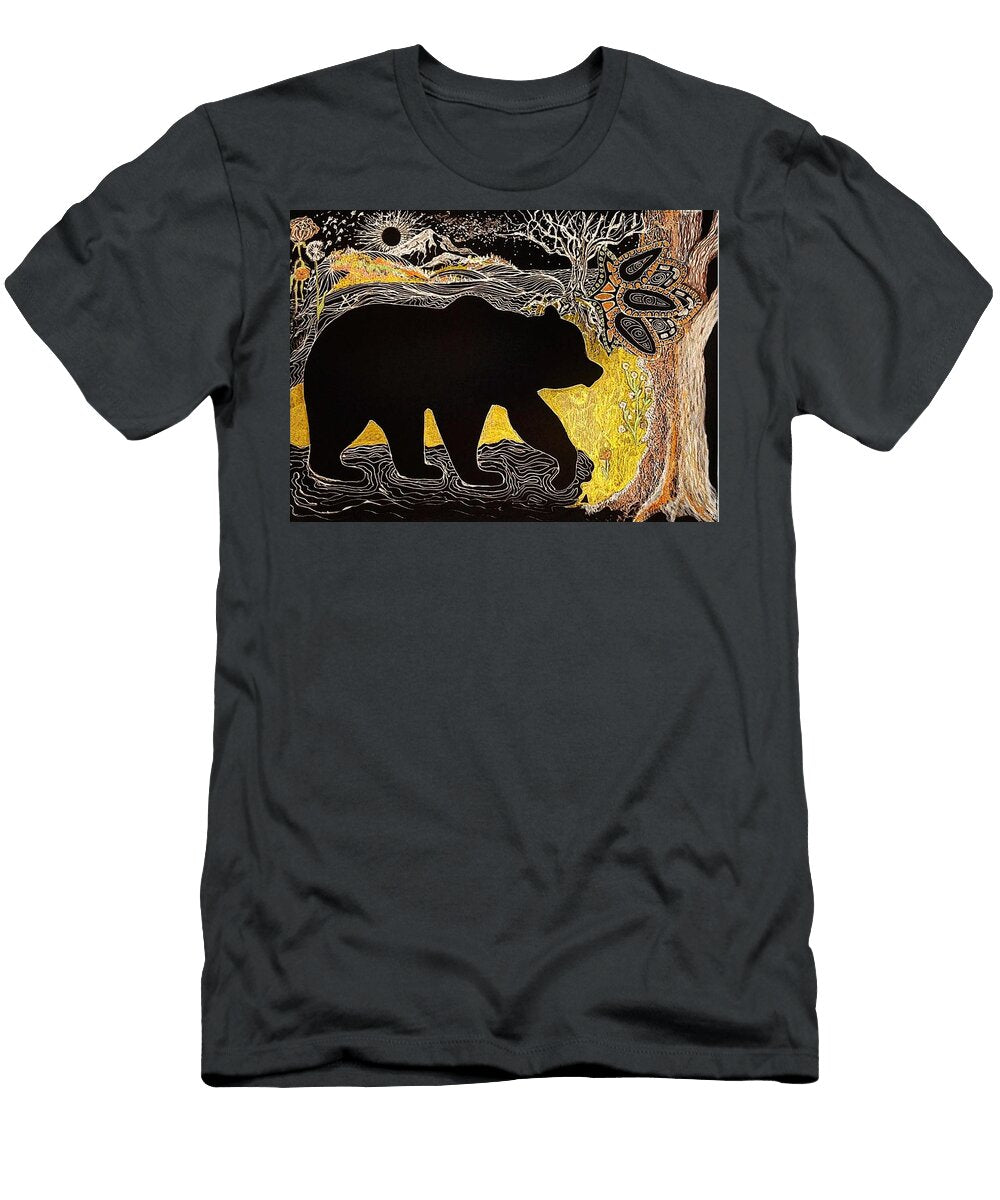 Bear in Gold Erica Mathers T-Shirt