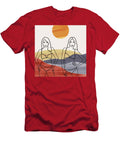 Beautiful Girls Bikini Fashion Fashion Illustration Line Art Drawing Mid Century Modern Landscape Mounir Khalfouf T-Shirt