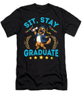 Belgian Malinois Dog Senior Sit Stay Graduate Sophie Eleanor T-Shirt