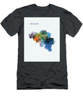Belgium Map Monn Print T-Shirt