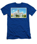 Bell Tower Boston College Chestnut Hill Massachusetts Retro Vintage Poster Carol Japp T-Shirt