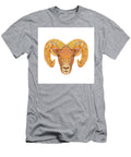 Bighorn Sheep or Ram Head Front View Pointillist Impressionist Pop Art Style Aloysius Patrimonio T-Shirt