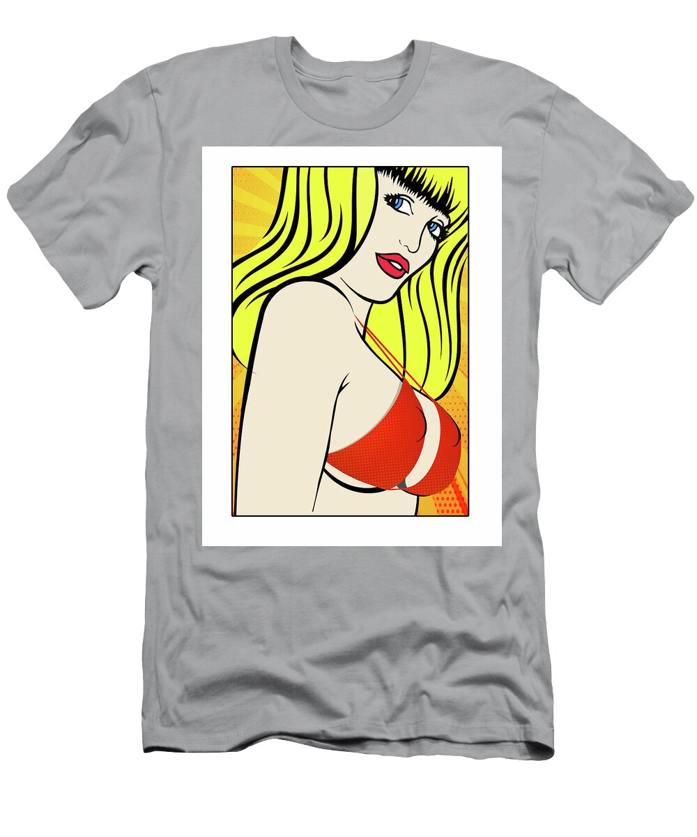 Bikini Roni Pop Art Badbonesinc T-Shirt