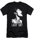 Billie Lady Day White Stencil Cynthia Pottorff T-Shirt