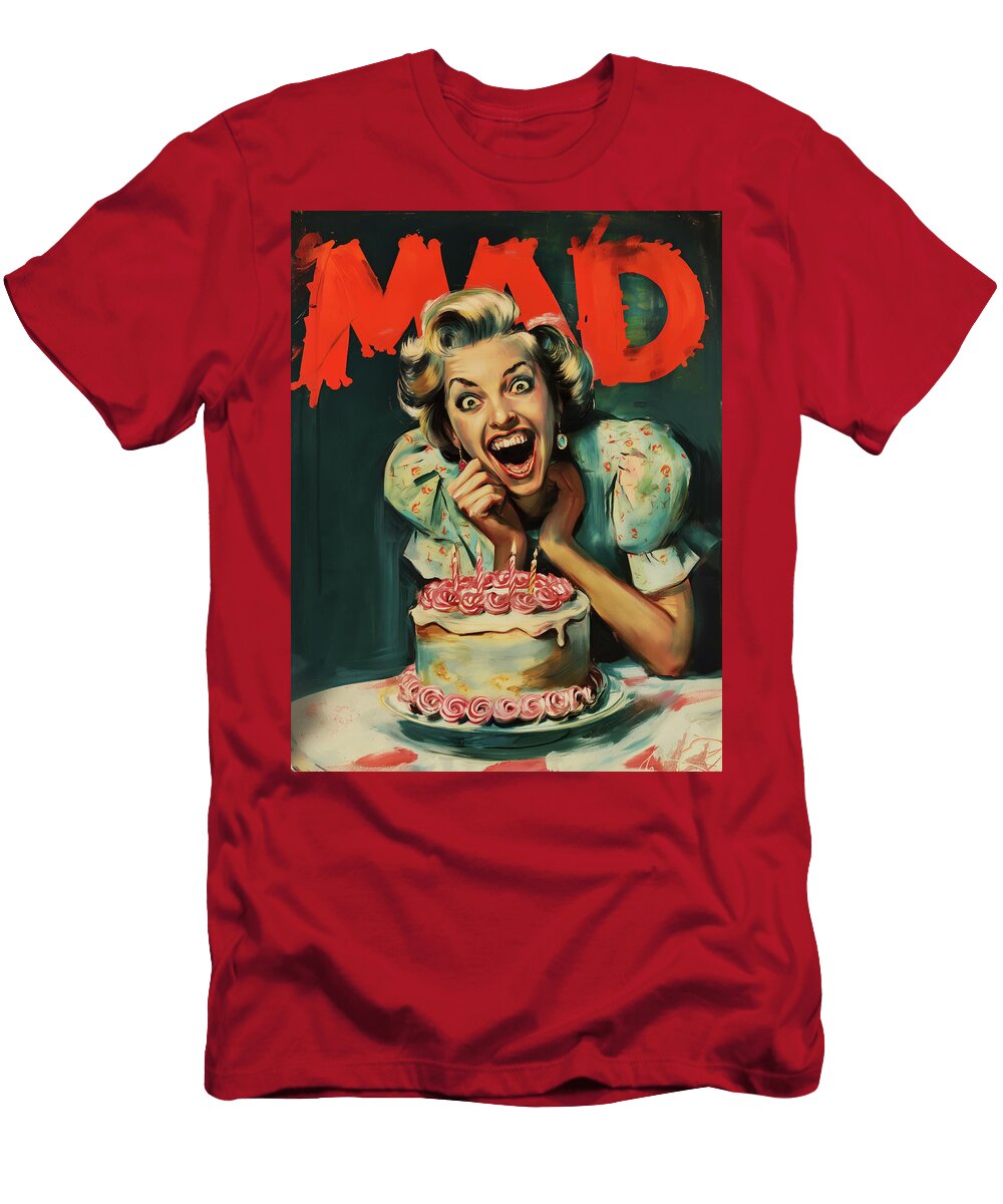 Birthday Mom Mad Comic Book Cover 06 Mad Paperairplanes T-Shirt