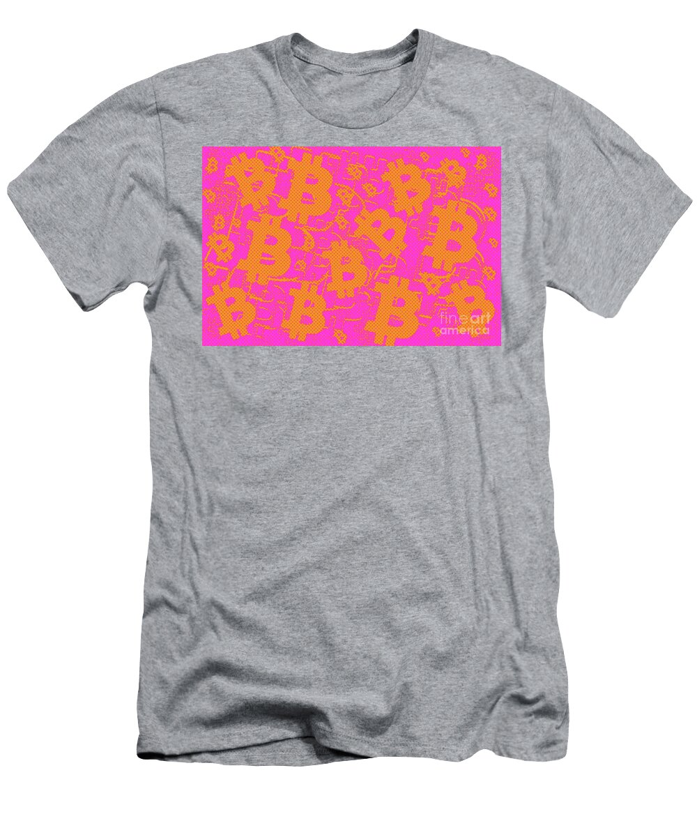 Bitcoin Halftone Jonathan Welch T-Shirt