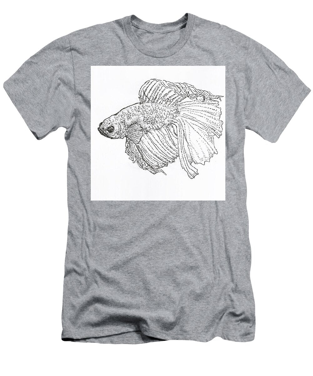 Black and Blue Betta Sam Nski T-Shirt