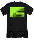 Black and Neon Green Abstract Halftone Polka Dot Pattern Cyber Lime 99dc1b 2024 Trending Shades Petite Patterns T-Shirt