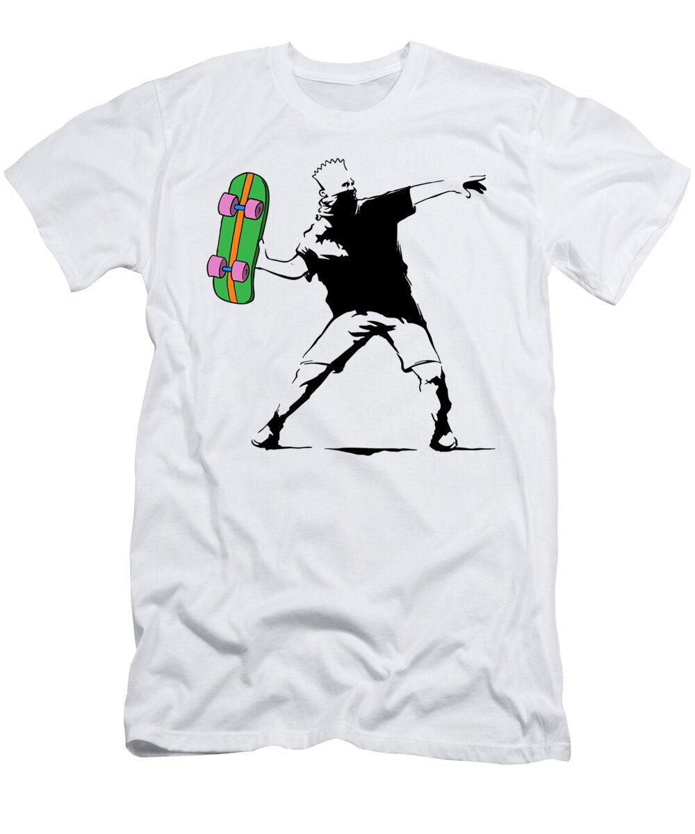 Black and White Banksy Lie Lie T-Shirt