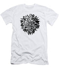 Black and White Floral Kimberlee Rose Artistry T-Shirt