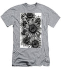 Black and White Floral Line Art No2 Bonnie Bruno T-Shirt