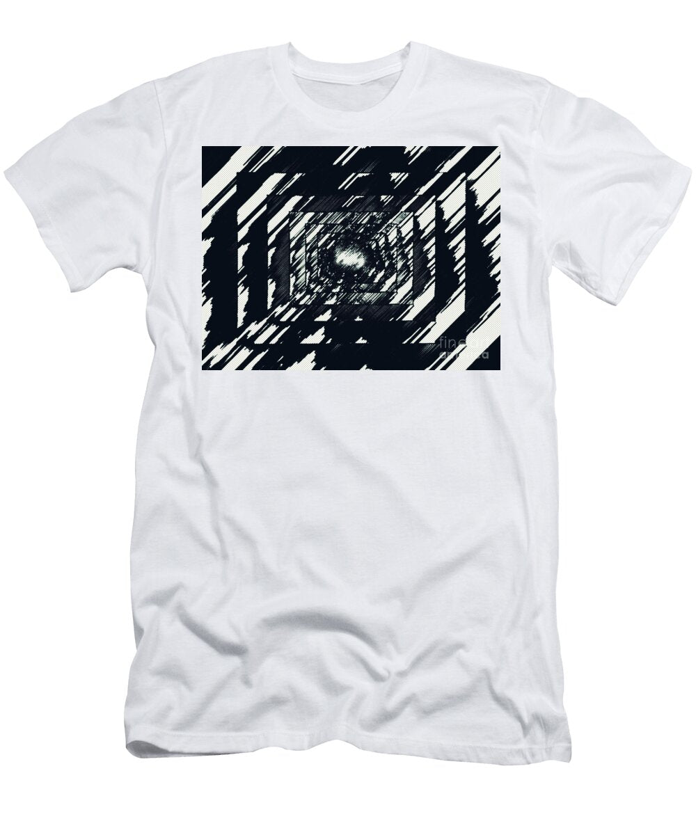 Black and White Grunge Abstract Jonathan Welch T-Shirt