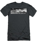 Black and White Panorama of Enchanted Rock From Loop Trail Fredericksburg Texas Hill Country Silvio Ligutti T-Shirt