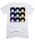 Black Lives Matter Woman Engraved Distressed Halftone Afro Repeat Tony Rubino T-Shirt