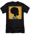 Black Lives Matter Woman Engraved Distressed Halftone Afro Tony Rubino T-Shirt