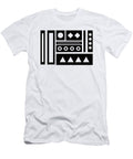 Black Stencil Minimalist Geometric Shapes Design Barefoot Bodeez Art T-Shirt