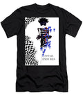 Black White and Blue Peta Brown T-Shirt