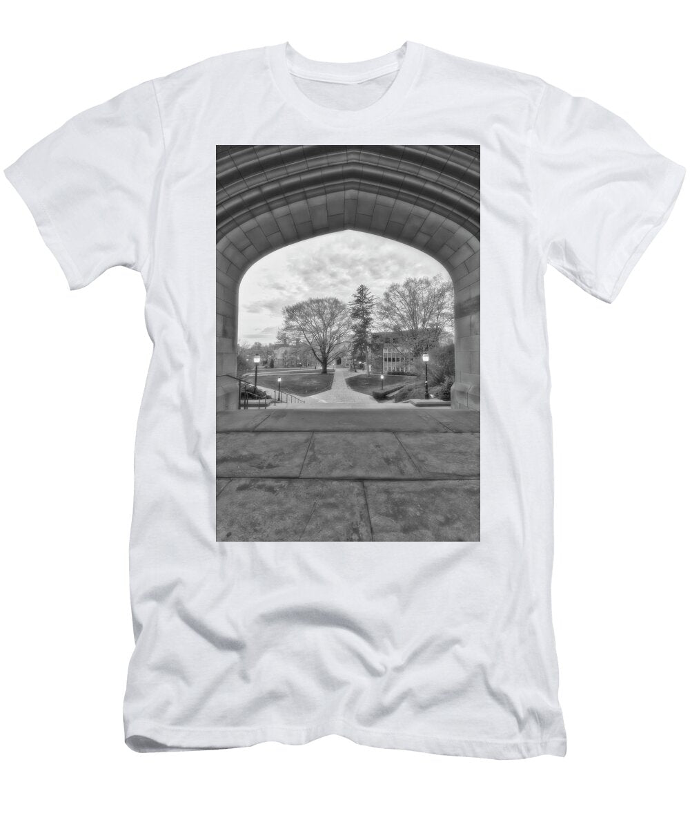 Blair Hall Arch Princeton View Bw Susan Candelario T-Shirt