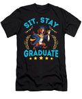 Bloodhound Dog Senior Sit Stay Graduate Proud Sophie Eleanor T-Shirt