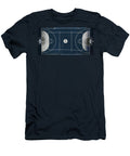 Blue Basketball Court Art Sharon Cummings T-Shirt