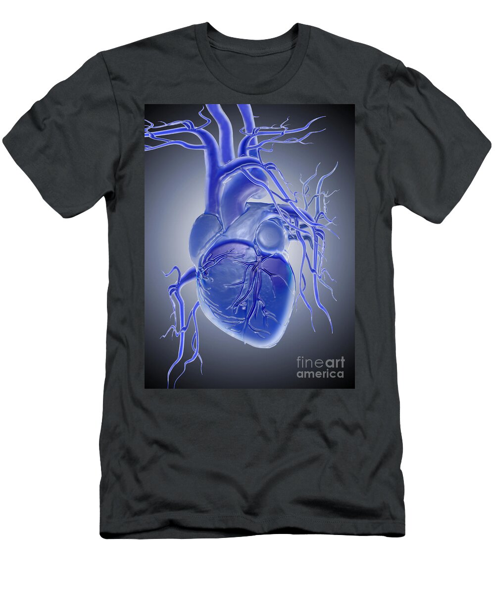 Blue Heart Mike Agliolo T-Shirt
