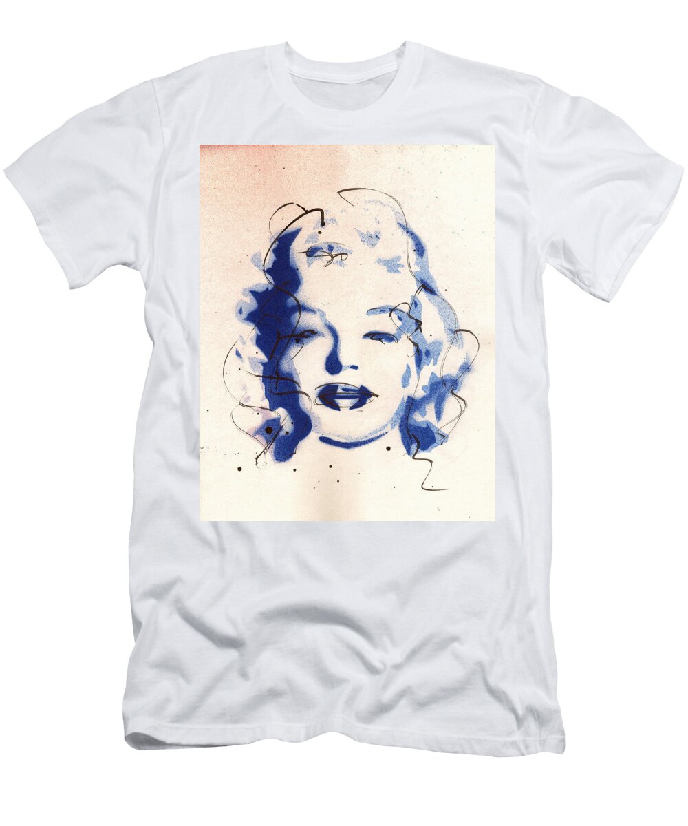 Blue Marilyn Ryan Hopkins T-Shirt