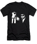 Blues Brothers White Stencil Design Multiverse T-Shirt