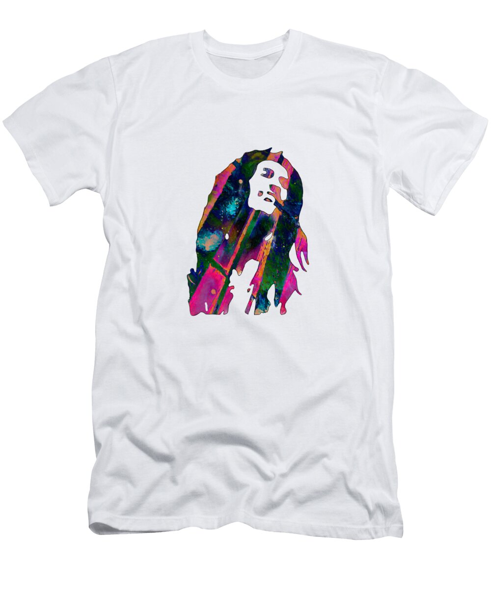 Bob Marley Silhouette 5 Eileen Backman T-Shirt